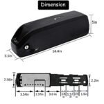 Yasco 48v/52v/36v 13Ah/17.5Ah/20Ah Ebike Battery for 500w/750w/1000w/1200w/1500w Adult Electric Bike Conversion Kit Removable Large Capacity Lithium Battery - Image 3