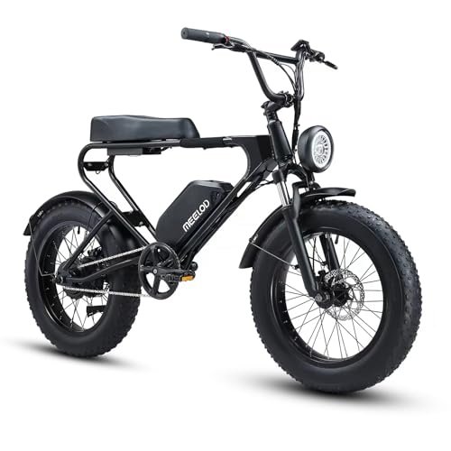 Version 1.0.0 MEELOD Electric Bike for Adults with 750W Brushless Motor 28MPH Commuting Electric Mountain Bike 48V Removable Battery 12V LED Headlight 4.0 Fat Tire Electric Bicycle - Image 1