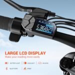 SISIGAD Electric Bike for Adults, Fat Tire Electric Bike,26" All-Terrain Bicycle, Peak 1400W Motor, 50Miles Range and 32MPH Top Speed, 48V 15Ah Removable Battery,7-Speed Ebike - Image 2