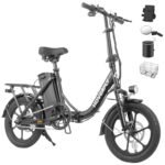 HOVERFLY H3 16" Electric Bike, Max 25Miles Range(Pedal-Assist) & Speed 15.5 Mph Power by 350W Motor, Folding E-Bike with Removable Battery, Front Suspension and Commuter Electric Bicycle Adults