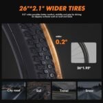 Cityone Electric Bike for Adults 26" Step-Through Ebike with 2.1" Tire,UL2849 Certified Built-in Removable Battery,Peak 750W Motor Ebikes with 7 Speed Commuter E Bicycle - Image 5