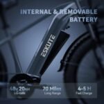 ESKUTE Spark X 26" Fat Tires Electric Bike, 750W(1500W Peak) Powerful Motor, Up to 70 Miles Range, Max Speed 28Mph, Hydraulic Disc Brakes, 26 x 4.0 Fat Tires Ebike with Suspension Fork - Image 3