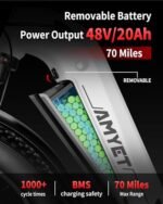 EV900X/EV900S Peak 1500W Ebike,52V/48V 20Ah Removable Battery,26" Fat Tire,70Miles&32MPH/28MPH,Electric Bike for Adults,7 Speed Gears,Dual Shock Absorber,Adults Electric Bicycle - Image 2