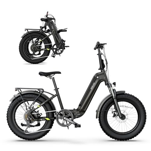Version 1.0.0 SISIGAD Folding Electric Bike,Foldable Ebike,20"x 4" Fat Tire Ebike,500w Motor Peak 1000w,48V 15Ah Removable Battery,40Miles Range 25Mph,7-Speed Gear,City Ebike for Men Women - Image 1