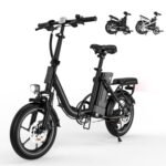 SEHOMY Folding Ebike for Adults Up to 35 Miles, 16" Electric Bike for Adults with Max Speed 25MPH, Peak 630W Motor, Removable 36V Battery, City Commuter Ebikes, Adults Electric Bicycles for Men&Women