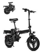 Electric Bike for Adults, Ebike,14" Folding Electric Bike 350W 36V 12Ah Built-in Battery 20MPH,20+Miles,3 Riding Modes, Commuting