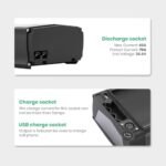 48V 20.8Ah Rear Rack Ebike Battery for Max 1500W Electric Bicycle Battery Black Luggage Rack 500W 1000W 1500W E-Bikes (Only Black Battery) with USB - Image 6