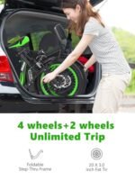 Hidoes Folding Electric Bike for Adults, 750W Fat Tire Electric Bicycle 48V 13Ah Removable Battery Max Speed 25MPH,Full Suspension System Design Folding Ebike - Image 4