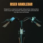 ESKUTE C100 Electric Bike for Adults, 500W Peak Motor, Up to 40Miles Range, 26" Step-Thru Electric City Bike with 7-Speeds and Front Suspension - Image 5