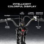 EAhora LunaⅡ Peak 1500W Dual Motor Electric Bike for Adults 48V 20A 30-33MPH Dual Hydraulic Brakes Ebike 80-120Miles Longe Range Fat Tire Electric Bicycle for Man and Woman - Image 6