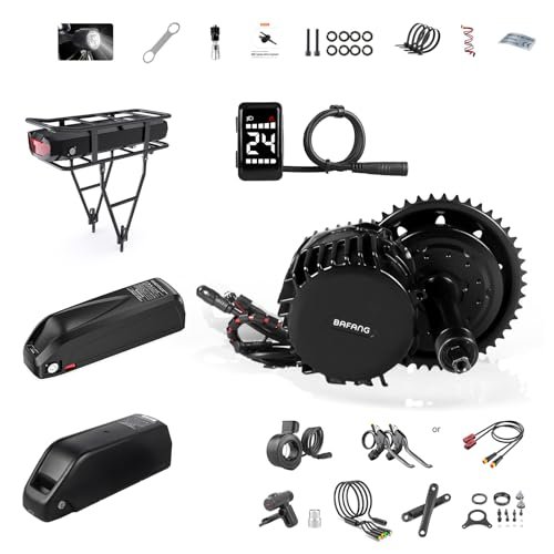 Version 1.0.0 Bafang BBSHD 1000W Mid Drive Kit with Battery(Optional),BBS03 Ebike Conversion Kit with LCD Display,48V/52V 8Fun Electric Bike Conversion Kit for Moutain Road Bike - Image 1