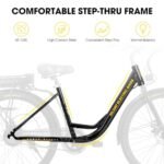 HILAND Electric Bike for Adults, 26” 500W Men Women Ebike with Throttle, Removable Battery, LCD Display, 20 MPH Ebikes Commuter Cruiser - Image 5