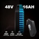 1000W Electric Bike for Adults,Powerful Motor 48V 16AH Battery Snow Beach Ebike Hydraulic Disc Brake Electric City Bike Up to 31MPH All Terrain 26" Fat Tire Ebikes for Adults - Image 3