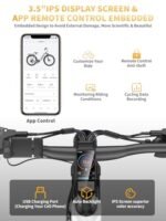 Electric Bike for Adults 1300W Peak, 48V 20AH/35AH/45AH Battery, 28MPH 80-180Miles Range 27.5'' Step-Thru/Step-Over Ebikes for Adults with Torque Sensor,Hydraulic Brake,Anti-Theft, APP & UL - Image 6