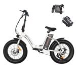 aostirmotor 500W 25MPH Folding Electric Bike 20 x 4 inch Fat Tire E Bikes for Adults Electric Foldable Ebike,Electric Mountain Bike Snow Beach Bicycle with Shimano 7 Speed