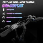 RCB Electric Bike, 500W Electric Bike for Adults, 26" Ebike Adult Electric Bicycles, 55Miles 20MPH Commuting Electric Mountain Bike, 36V 472Wh Battery, 7-Speed, 26" Tires and Front Fork Suspension - Image 5