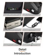 UZI E-Bike 52V 18Ah Li-ion Battery Pack for 200W 250W 300W 350W 500W 750W 950W 1100W 1500W Adult Electric Bicycles Motors(W/Charger&USB Port &BMS&Voltage Equalization Chip) - Image 3