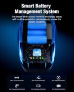 Ebike Battery 48V 20Ah for Electric Bike/Bicycle Power Supply Hailong Li-ion Battery Pack with Fix Plate, Safe Lock, 3A Charger, XT60 Connector and LED Indicator for 100-1200W Motor - Image 3