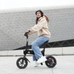 TST Electric Bike for Adults, 12" Folding Electric Bicycle, Max Speed 16MPH Mini Bike, 450W Peak Motor, Max 15 Miles Range, Ebike with Disc Brakes, Pedal-Assist, UL2849 Certification - Image 7