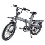 Electric Bike, Folding Electric Bike with 62 Miles Range, 48V Removable Battery, 20 Inches Fat Tire for Beach Cruiser City Commute Mountain