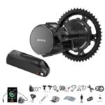 BAFANG 750W Mid Drive Kit with Downtube Battery 48V20Ah, BBS02 48V 750W Ebike Conversion Motor Kits with C18 Display&44T Chainring Electric Bike Conversion Kit-Fit BB68-73mm Bike