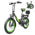Hidoes Folding Electric Bike for Adults, 750W Fat Tire Electric Bicycle 48V 13Ah Removable Battery Max Speed 25MPH,Full Suspension System Design Folding Ebike