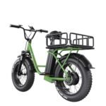 Freego Electric Dirt Bike for Adults, Electric Motorcycle for Adults, 20" x 4 Fat Tire Electric Bicycle, 48V/15AH/25AH Removable Battery, 30Mile/62Mile/28MPH, with Front and Rear Cargo Rack, 2 Seater - Image 2