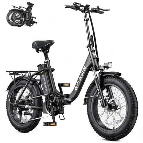 Version 1.0.0 ENGWE Electric Bike for Adults, Foldable 1125W Peak Motor Ebike, 28Mph 80Miles Commuter E Bike with 52V 13AH Removable Battery, 20" x 3.0 Fat Tire Folding Electric Bicycle - Image 1