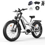 Electric Bike for Adults,1500W/750W,52V 21/19Ah 32-37MPH, 30-60Miles Range 26”Fat Tire Electric Bike Beach Snow Mountain Bike, Dual Hydraulic Disc Brakes Electric Bike Full Suspension
