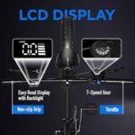 Totem Fat Tire Foldable Electric Bike-Folding E Bike for Adults 750W Peak Motor-20"x4.0" Fat Tire for Woodland,Mountain,Beach,Snow-48V Removable Battery-Speed 20MPH-Max Range 40+ Mile - Image 6