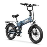 F3 Electric Bike for Adults with 1500W Motor Peak,48V 624Wh Removable Battery Max 74 Miles 28MPH,20" x 3.0 Fat Tire Folding Electric Bike with 7-Speed and Full Suspension.