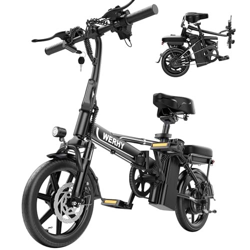 Version 1.0.0 Y6 Electric Bike for Adults 750W Peak Motor, 22 mph Folding Ebike, 14" Adults Electric Bicycles, 499.2Wh Battery, 28 Miles Range, Mini E Bikes for Adults and Teens - Image 1