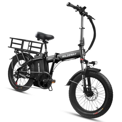 Version 1.0.0 32Ah Electric Bike with 750W 28MPH Motor 20 inch Fat Tire Folding Electric Bike Urban City Commuter Ebikes for Adults Men Women with Baskets - Image 1