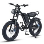 Electric Bike for Adults,Peak 1000W Electric Mountain Bike,28 MPH E Bike with 7-Speed,20 * 4” Fat Tire Ebikes for Adults with Full Suspension