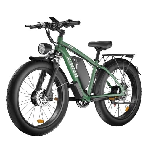 Version 1.0.0 Electric Bike,Dual Motor AWD 2000W Removable 48V/22.4AH Battery E-Bike 26'*4.0' Fat Tire Electric Bicycle with 7 Speed - Image 1
