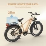 ESKUTE E Bikes for Adults Electric 750W (1500W Peak) Power, Spark X Electric Bicycles 48V 20AH Battery 26 Fat Tire Electric Bike 28Mph 70 Miles Range 7 Speed Hydraulic Disc Brakes - Image 6