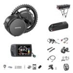 BAFANG BBS02B 48V 750W 100MM Mid Drive Kit with Battery(Optional),Ebike Motor with LCD Display 8fun Mid Drive Electric Bike Conversion Kit for 100MM Bottom Bracket Fat Tire Bike,Snow Bike