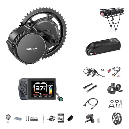 Version 1.0.0 BAFANG BBS02B 48V 750W 100MM Mid Drive Kit with Battery(Optional),Ebike Motor with LCD Display 8fun Mid Drive Electric Bike Conversion Kit for 100MM Bottom Bracket Fat Tire Bike,Snow Bike - Image 1