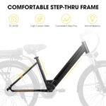 HILAND Electric Bikes for Men Women, 26 Inch Ebikes for Adults 350/500W, Front Suspension, 36V Portable Lithium Battery, 20 MPH, Up to 50 Miles, Bicycle Electric Commuter Cruiser - Image 3