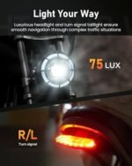 CycHunter Electric Bike for Adults, 48V 26Ah Dual Battery Moped Style Ebike, 1000W Peak Motor, 150 Miles PAS Range, 7 Speed Gearing, 28mph electric dirt bike, Full Suspension Electric Bicycles - Image 6