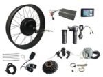 3000W Rear Wheel Electric Fat Bike Conversion Kit, 72V 80A Sabvoton Programmable Controller, 7-Speed Flywheel, Torque Arm