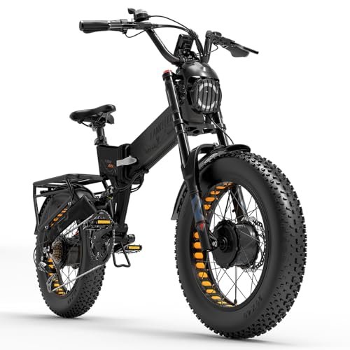 Version 1.0.0 Electric Bike for Adults, LANKELEISI X3000 MAX Folding Dual Motor 2000W E Bike, 30MPH 48V 20Ah Removable Samsung Battery 7 Speed 20"*4.0" Fat Tire Electric Bicycle MTB - Image 1