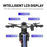 Electric Bike for Adults,1000/2000W Motor 35MPH,52V 20AH Battery,26" Fat Tire Ebike,Max 90 Miles E Bike for Men, Full Suspension,Hydraulic Brake 7-Speed Gears for Beach Mountain Electric Bike - Image 6