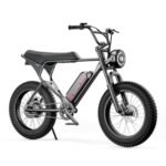 MACFOX Upgrade X1S Electric Bike, Ebike 500W/48V/10.4Ah, 20" Fat Tire Electric Bicycles Up to 20MPH & 40 Miles with Retro Motorcycle Design, Removable Battery, 50N.m Max Torque