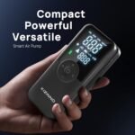 Electric Bike Pump Portable, Air Compressor Portable Tire Inflator-150PSI Smart Air Pump with Digital Pressure Gauge for Bike, E-Bike, Motorcycle with Presta and Schrader Valve - Image 2
