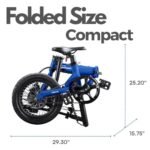 Nemo Folding Electric Bike Compact Ebike 250W Front Hub Motor 36V 7Ah Removable Battery Lightweight 16" Single Speed Foldable Bicycle City Commuter UL 2849 Certified 34 Pounds - Image 5