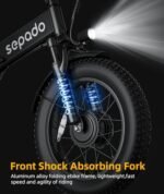 Folding Electric Bike for Adults, 2000W Peak Dual Motor Folding ebike,35Mph Top Speed, 48V 840WH Battery, 70 Miles PAS Range,7 Speed Gear,20inch Fat Tire Electric Bike Foldable for Adults - Image 4