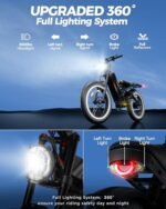 eAhora Romeo Pro(2024 Upgrades) Peak 1600W Electirc Bike for Adults 48V 60Ah 120+ Miles Long Range Electric Bike, 26"*4.0 Fat Tire Electric Mountain Bicycle Full Suspension Ebike with APP Control - Image 7