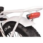 DJ Folding Bike Step Thru 750W 48V 13Ah Power Electric Bicycle, Pearl White, LED Bike Light, Suspension Fork and Shimano Gear - Image 6