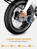 Electric Bike for Adults 1200/1400W Peak, 30/28MPH 60 Miles,720WH Battery 20x 4.0 Fat Tire Folding Ebikes for Adults Foldable with APP/Anti-Theft Alarm/BAFANG Motor/Hydraulic Brakes & UL 2849 - Image 2